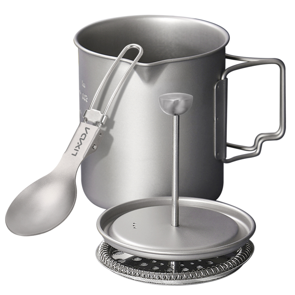 Lixada 750ml Titanium Coffee C - Camping Hiking Cooking recension och pris