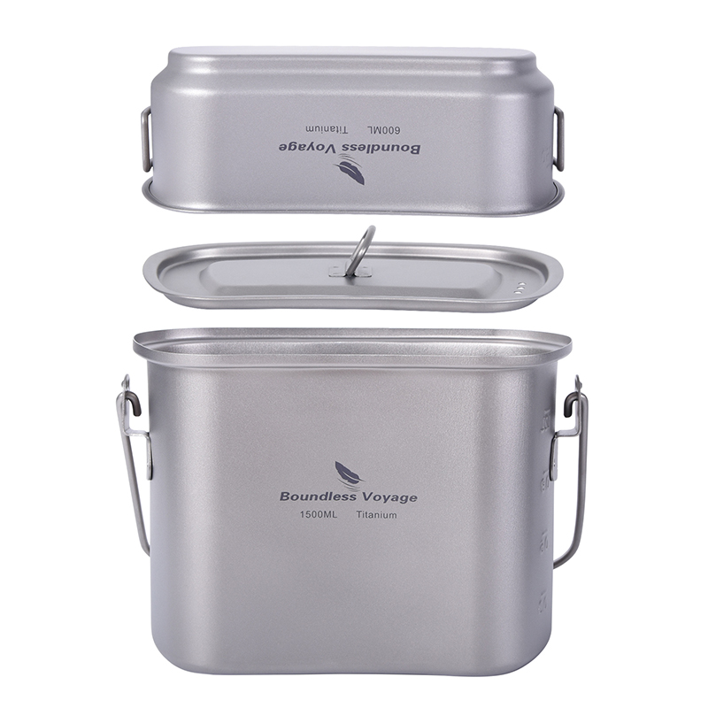 1.5L Outdoor Military Canteen  - Camping Cooking Container recension och pris