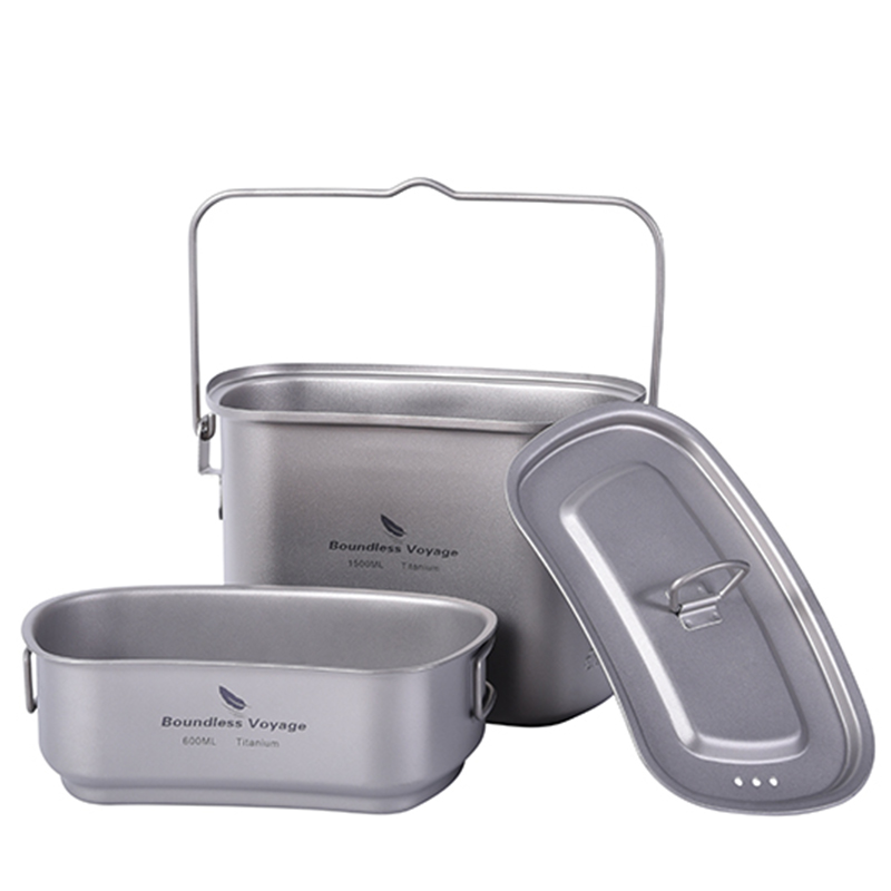 1.5L Outdoor Military Canteen  - Camping Cooking Container recension och pris