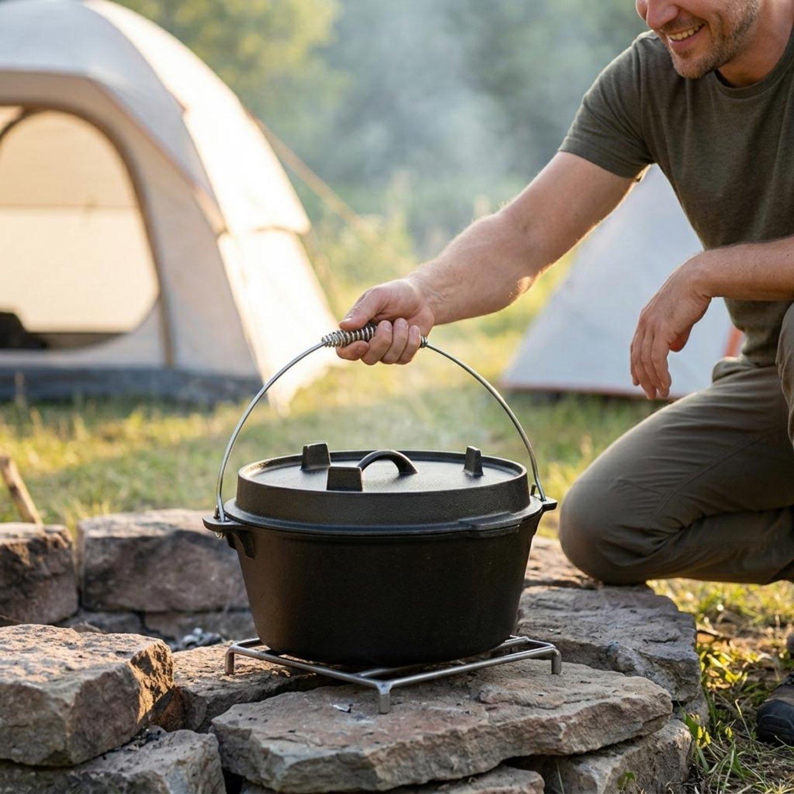 Outdoor Cast Iron Dutch Oven U - Camp Dutch Oven Cast recension och pris