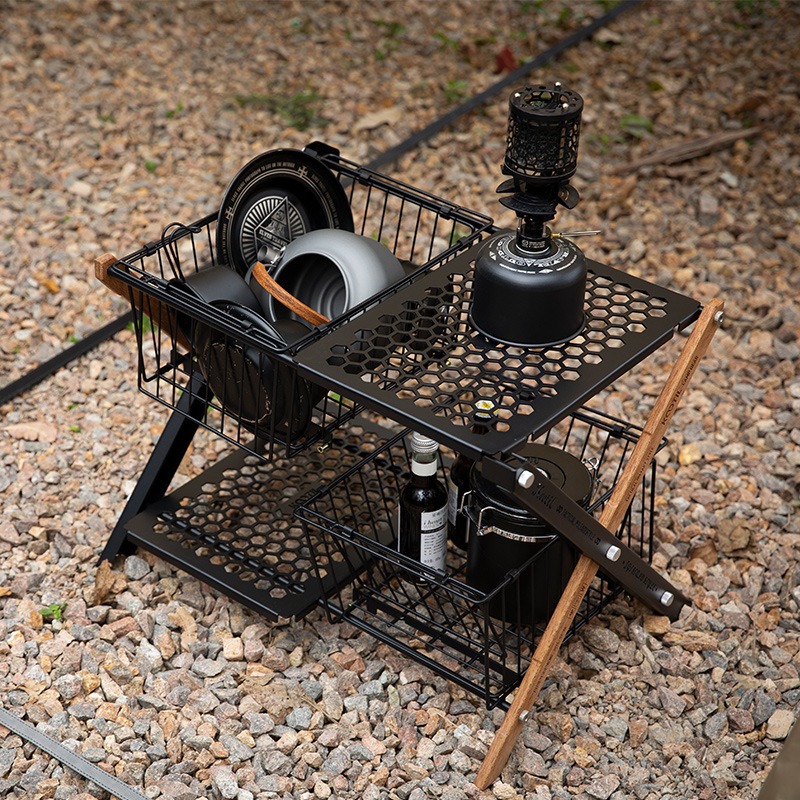 Portable Folding Camping Table - Camping Cooking Organizer recension och pris