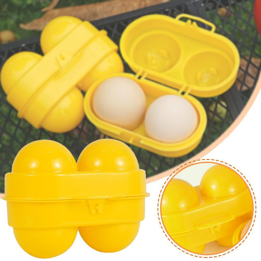 2 Grid Egg Storage Box Contain - Camping Cooking Organizer recension och pris