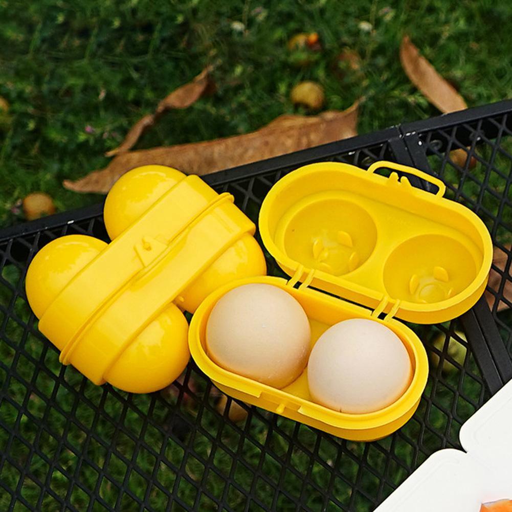 2 Grid Egg Storage Box Contain - Camping Cooking Organizer recension och pris