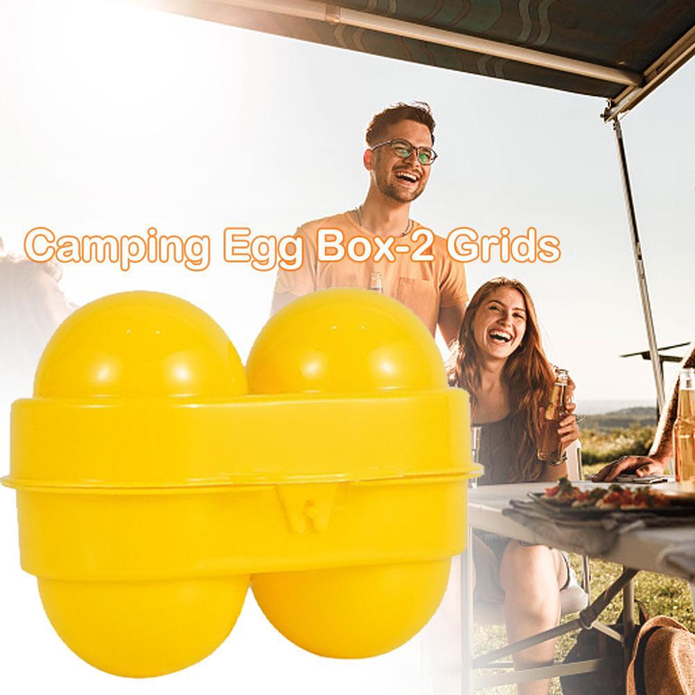 2 Grid Egg Storage Box Contain - Camping Cooking Organizer recension och pris