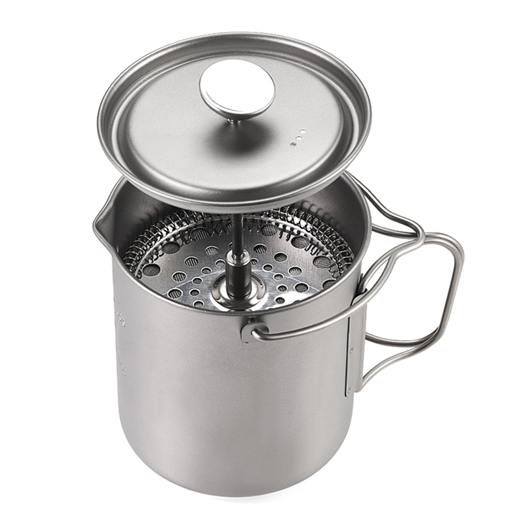 Lixada 750ml Titanium Coffee C - Camping Hiking Cooking recension och pris