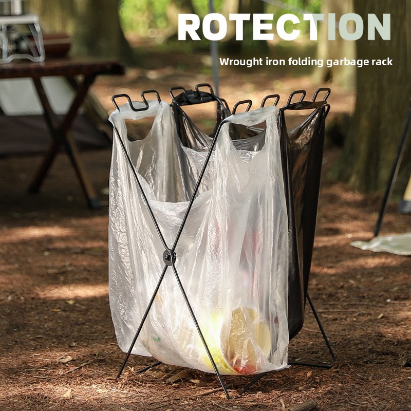 Portable Folding Garbage Bag H - Camping Cooking Organizer recension och pris