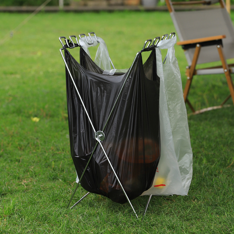 Portable Folding Garbage Bag H - Camping Cooking Organizer recension och pris