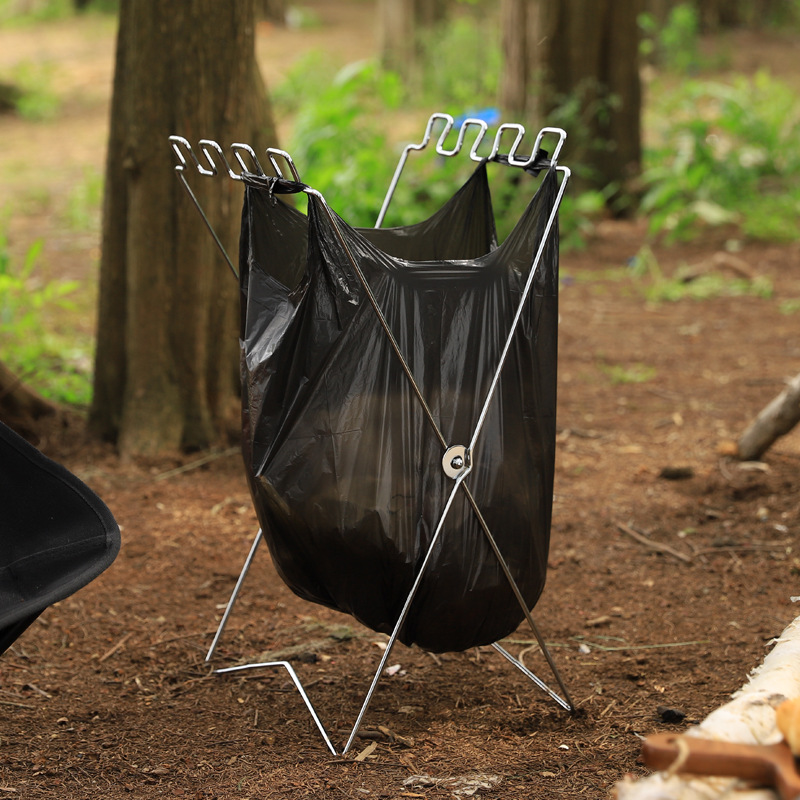 Portable Folding Garbage Bag H - Camping Cooking Organizer recension och pris