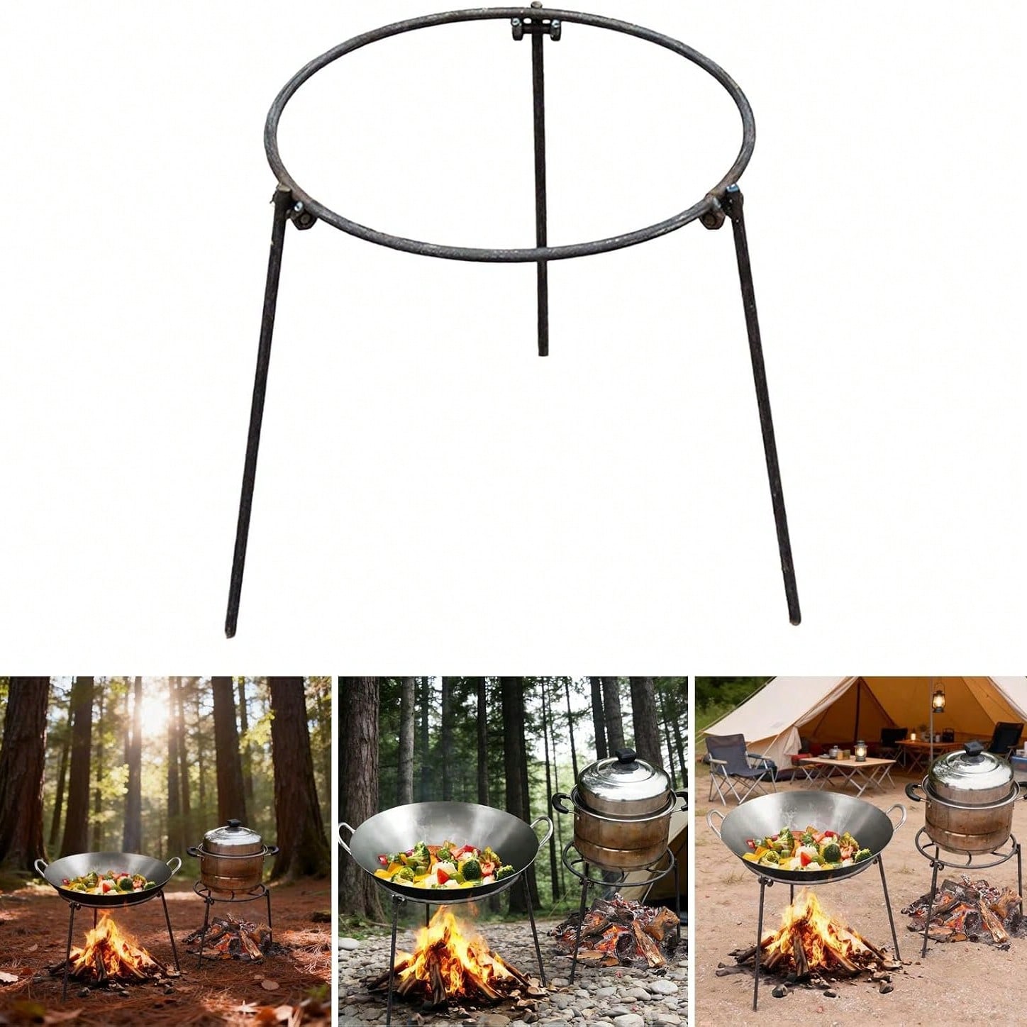 Portable Outdoor Camping Tripo - Camping Hiking Cooking recension och pris