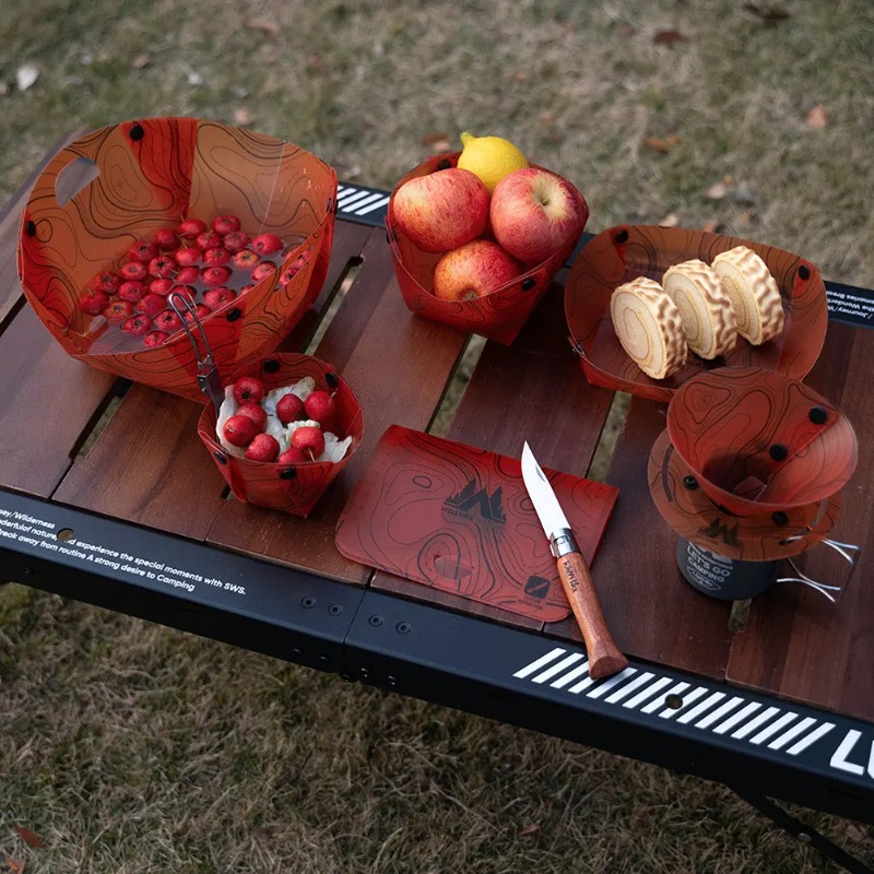 Foldable Camping Tableware Por - Camping Hiking Cooking recension och pris